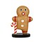 Universal Statues Gingerbread Man with Candy Cane Commercial Fiberglass Outdoor Decoration - 36"